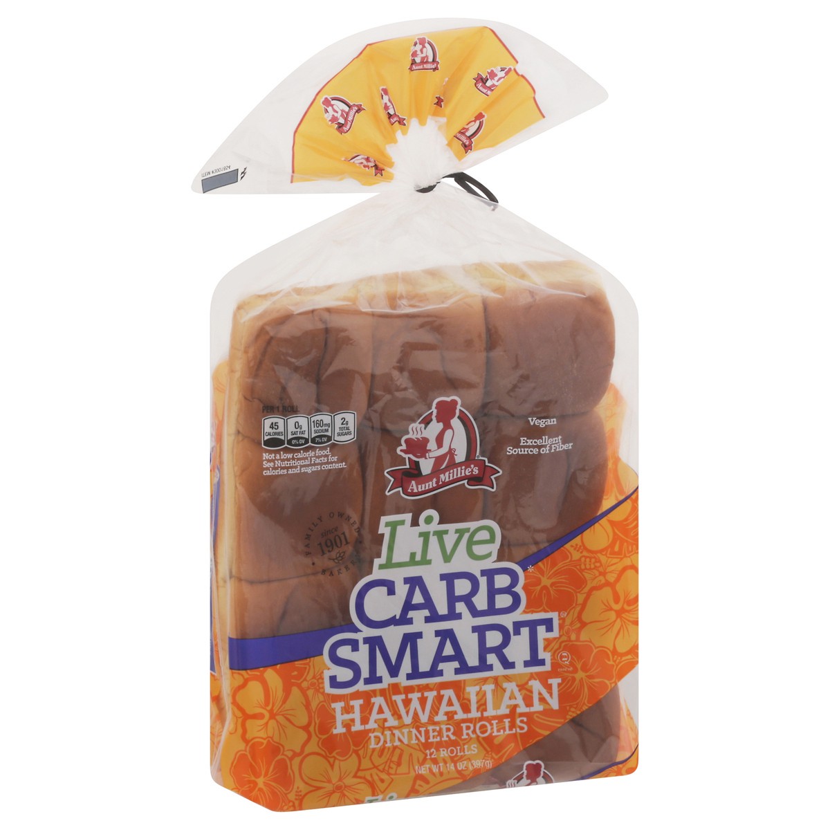slide 5 of 14, Aunt Millie's Live Carb Smart Hawaiian Dinner Rolls 12 ea, 12 ct