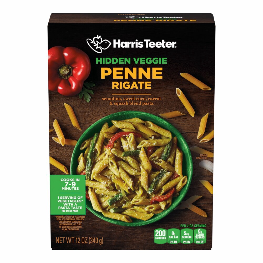 slide 4 of 4, Harris Teeter® Hidden Veggie Penne Rigate, 12 oz