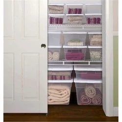 Sterilite Latching Storage Box - White/Clear