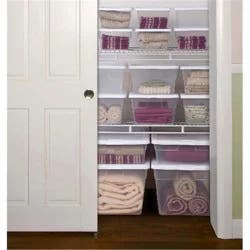 Sterilite Latching Storage Box - White/Clear