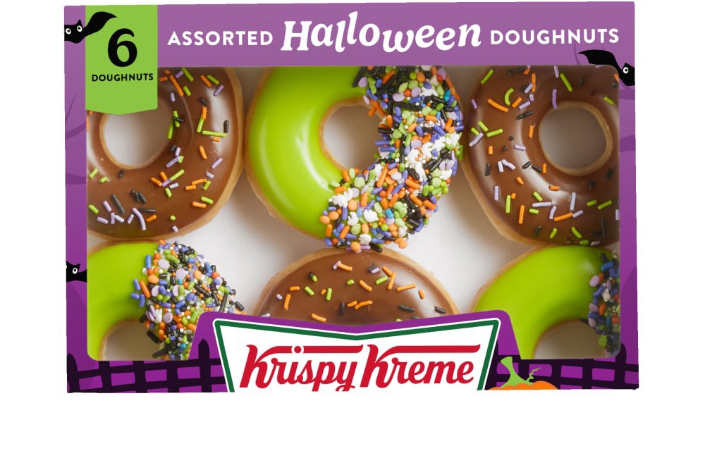 slide 1 of 6, Krispy Kreme Halloween 6 Count - 9.8 Oz, 9.8 oz