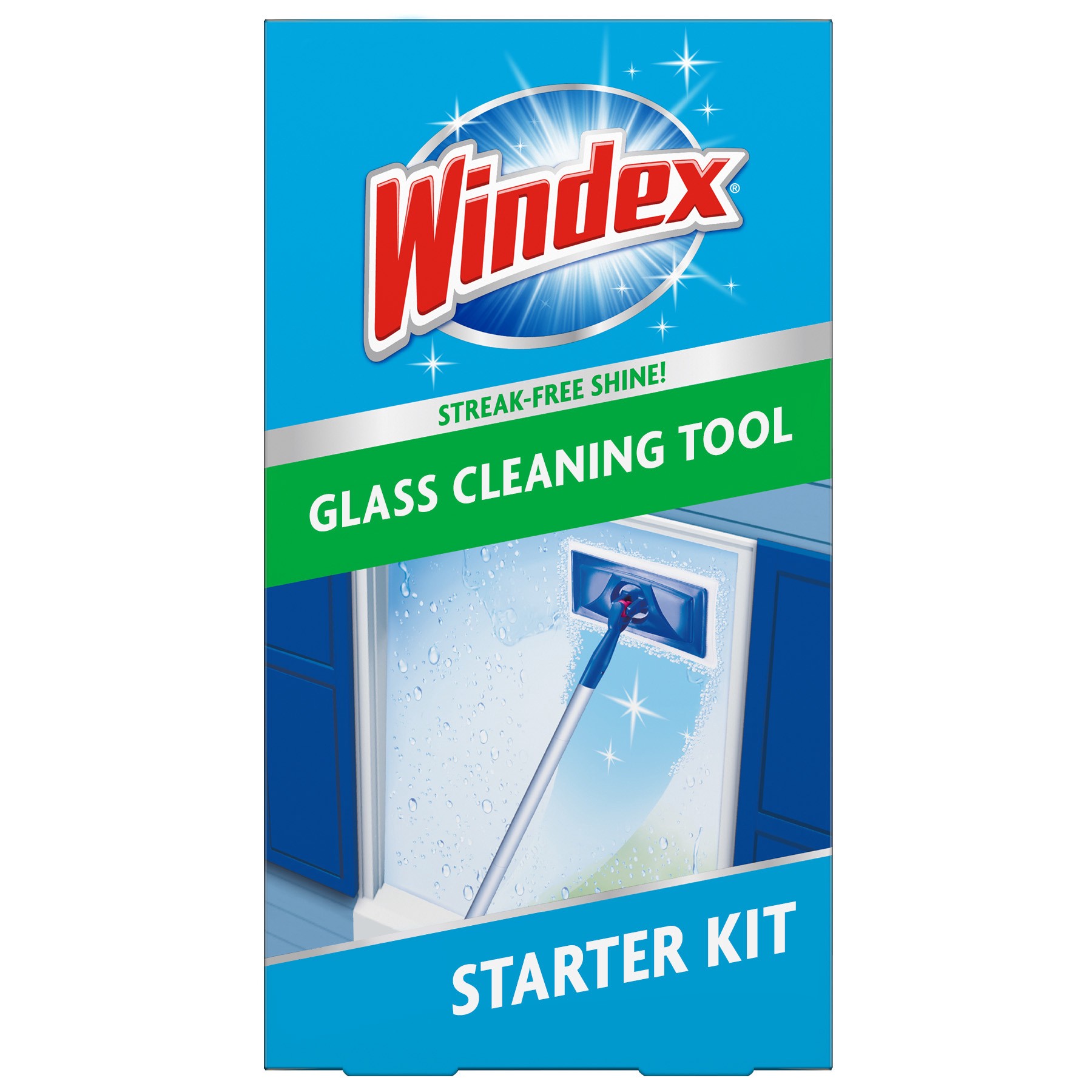 slide 4 of 5, Windex Outdoor All-In-One Glass Cleaning Tool Starter Kit, 1 ct, 1 cnt