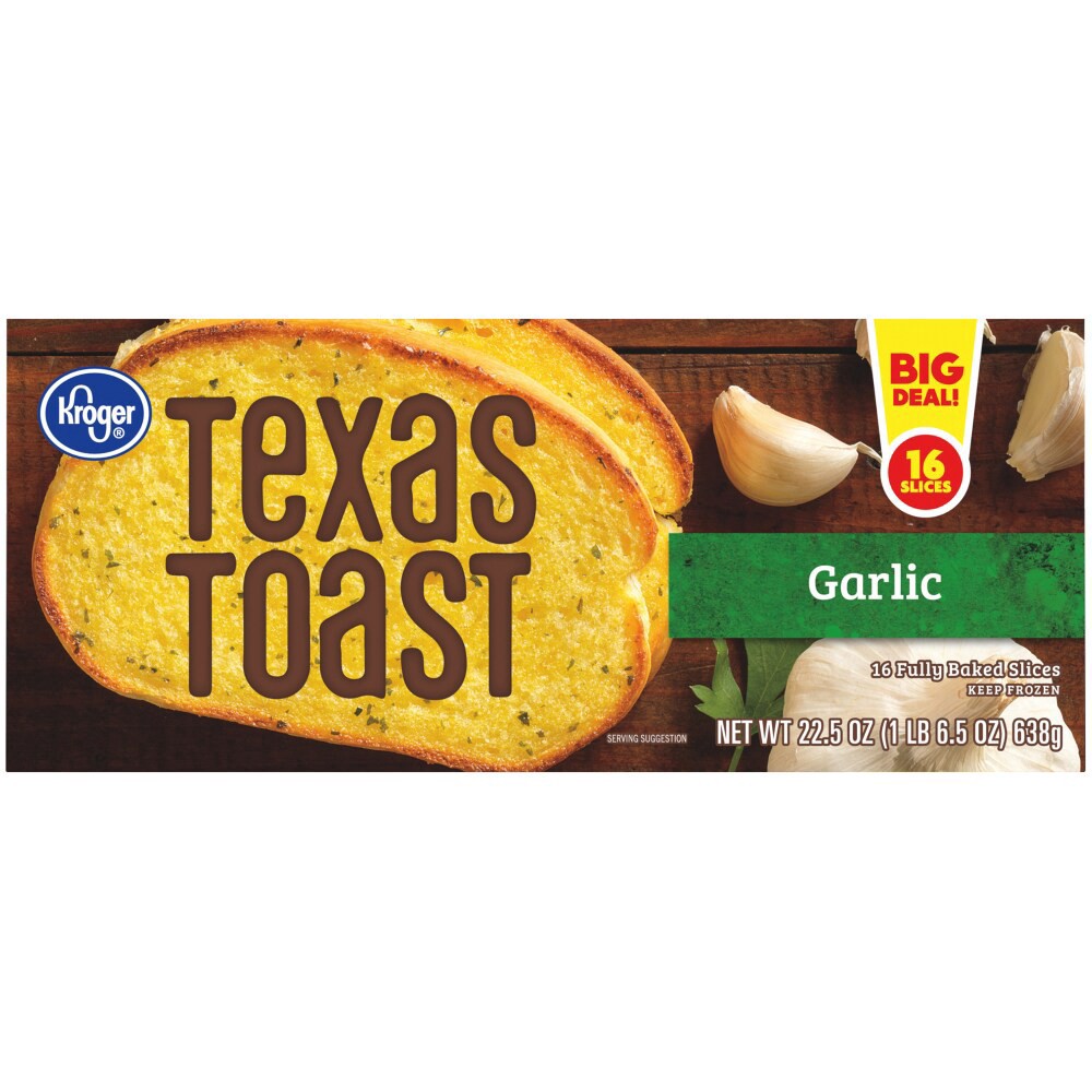 slide 3 of 4, Kroger Garlic Texas Toast, 16 ct; 1.4 oz