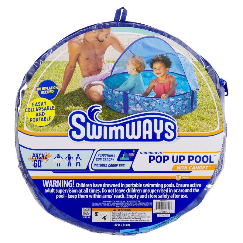 slide 4 of 6, SwimWays Elite Pop Up Pool, 1 ct