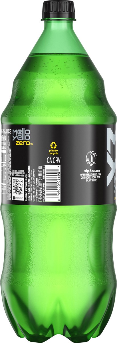 slide 5 of 7, Mello Yello Zero Bottle, 2 Liters, 2 liter