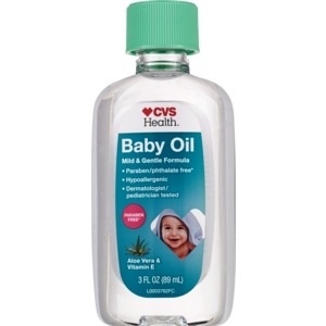 slide 1 of 1, CVS Health Baby Oil With Aloe Vera And Vitamin E, 3 fl oz