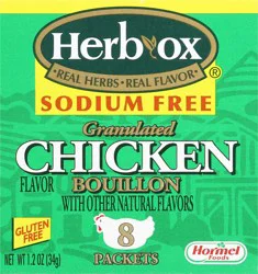Herb-Ox Sodium Free Granulated Chicken Flavor Bouillon 8 ea Box