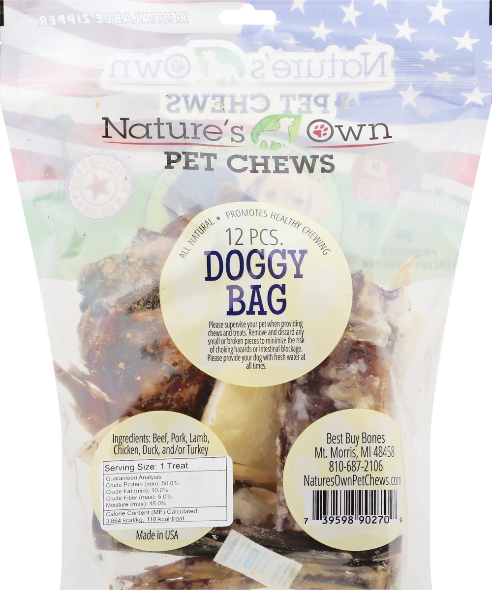 slide 2 of 12, NATURES OWN Assorted Doggy Bag Assorted Pet Chews 12 ea, 12 ct