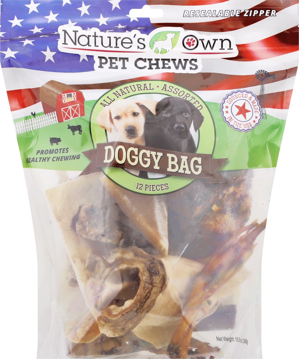 slide 1 of 12, NATURES OWN Assorted Doggy Bag Assorted Pet Chews 12 ea, 12 ct