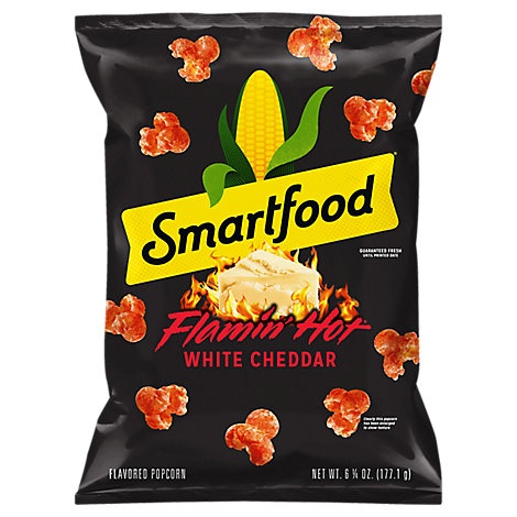 slide 1 of 1, Smartfood Flamin Hot Cheddar Popcorn, 6.25 oz