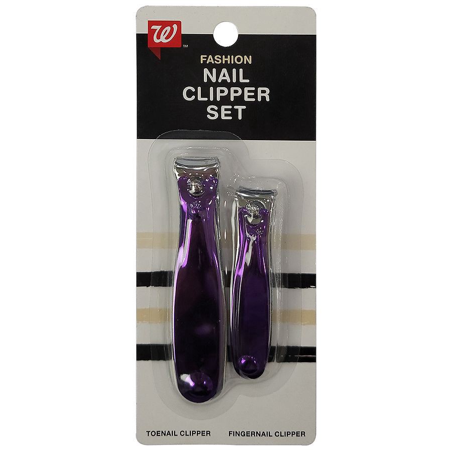 slide 1 of 2, Walgreens Fashion Toenail Clipper & Fingernail Clipper Duo, 2 ct