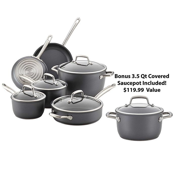 Anolon Accolade 10-Piece Cookware Set in Moonstone