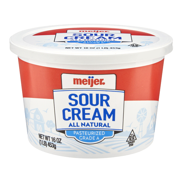 slide 1 of 1, Meijer Sour Cream, 16 oz