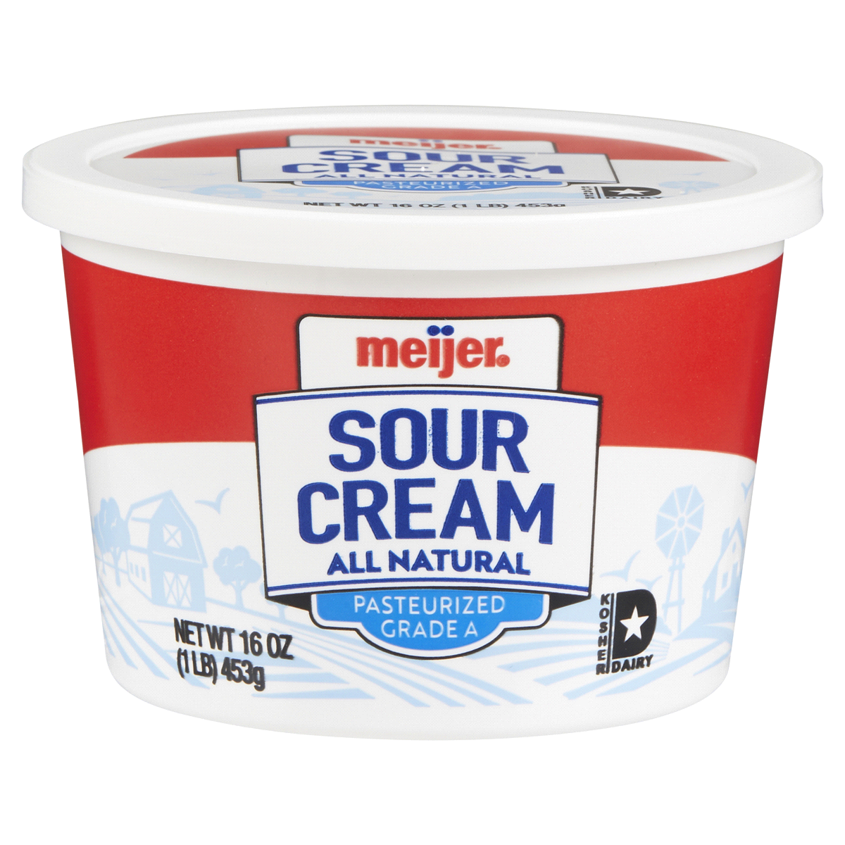slide 1 of 5, Meijer All Natural Sour Cream, 16 oz