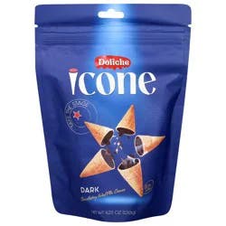 Doliche Icone Bitter Chocolate Filled Waffle Cones