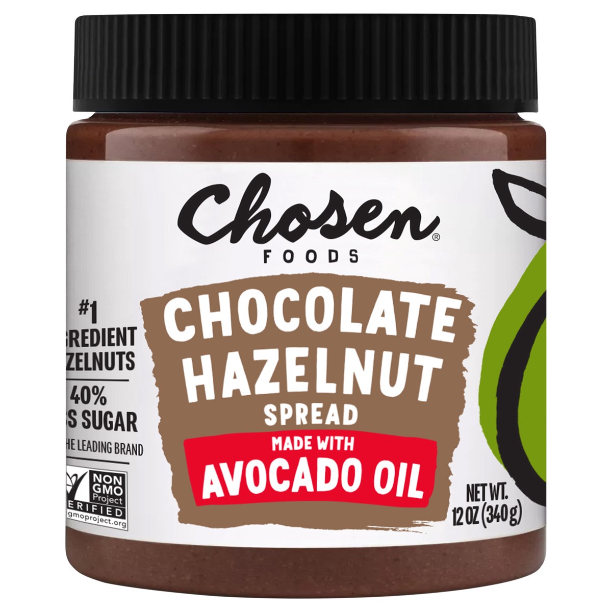 slide 2 of 2, Chosen Foods Chocolate Hazelnut Spread, 12 oz