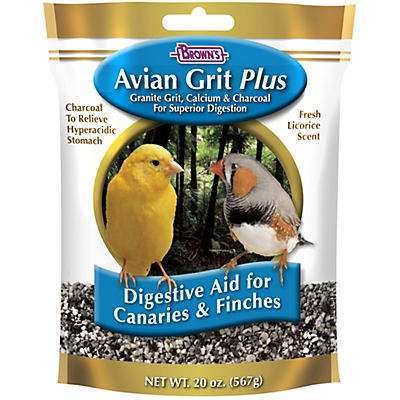 slide 1 of 1, FM Brown's Avian Grit Plus For Finches & Canaries, 20 oz