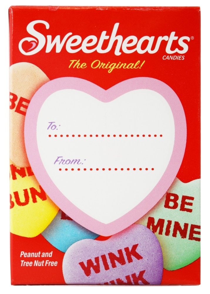 slide 1 of 1, Sweethearts Candies Valentines The Original Box Candy Hearts, 0.9 oz