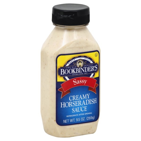 slide 1 of 1, Bookbinder's Creamy Horseradish Sauce, 9.5 oz