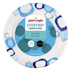Giant Eagle Heavy Duty Paper Plates, 10 Inch