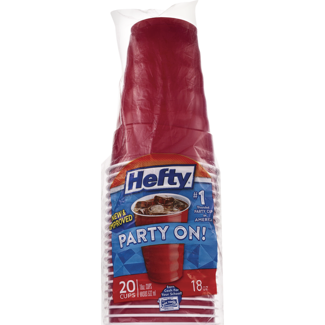 slide 1 of 1, Hefty Easy Grip Cups, 20 ct