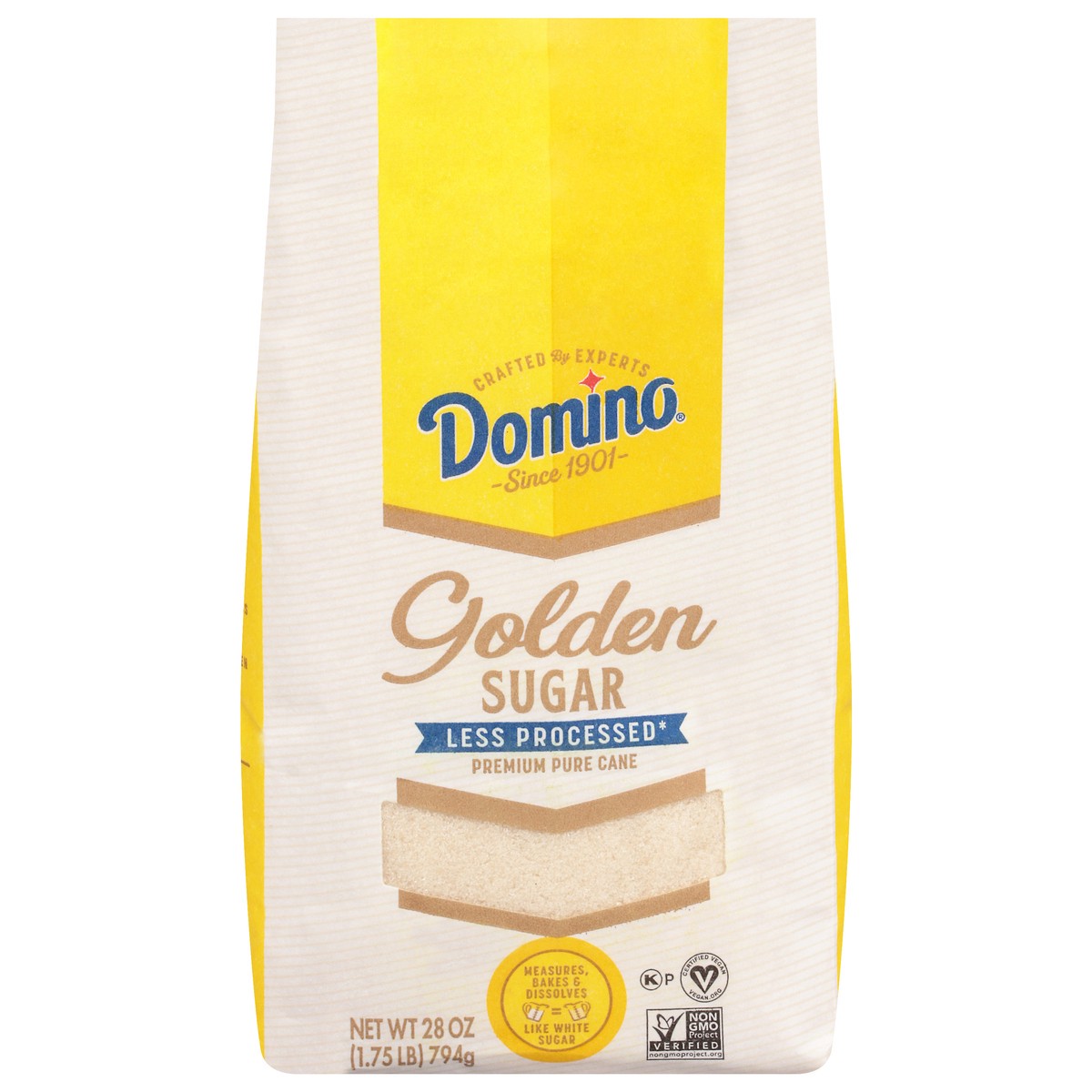 slide 1 of 10, Domino Golden Granulated Sugar 1.75 lb, 28 oz