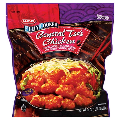 H-E-B Fully Cooked General Tsos Chicken 24 Oz | Shipt