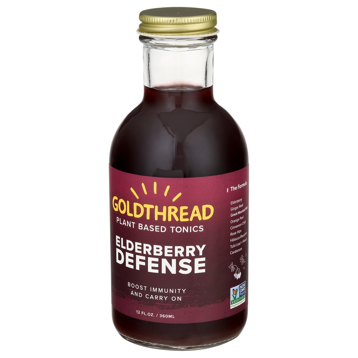 slide 11 of 12, Goldthread Elderberry Tonic, 12 fl oz