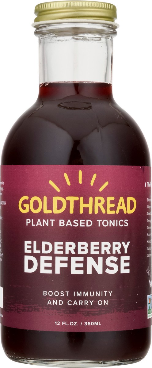 slide 6 of 12, Goldthread Elderberry Tonic, 12 fl oz