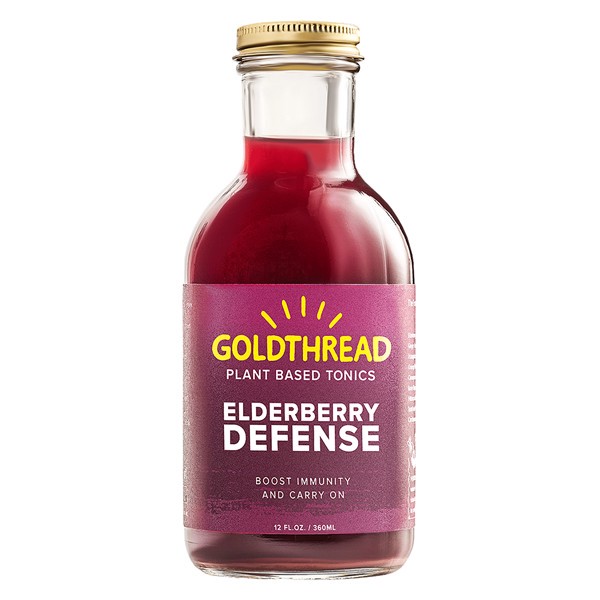 slide 1 of 12, Goldthread Elderberry Tonic, 12 fl oz