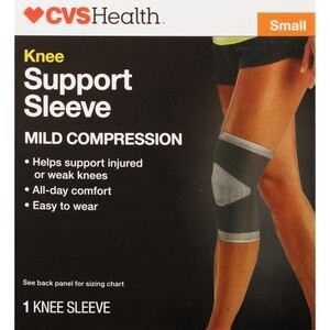 slide 1 of 1, CVS Health Knee Support Sleeve, Large, 1 ct