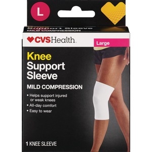 slide 1 of 1, CVS Health Knee Support Sleeve, Large, 1 ct