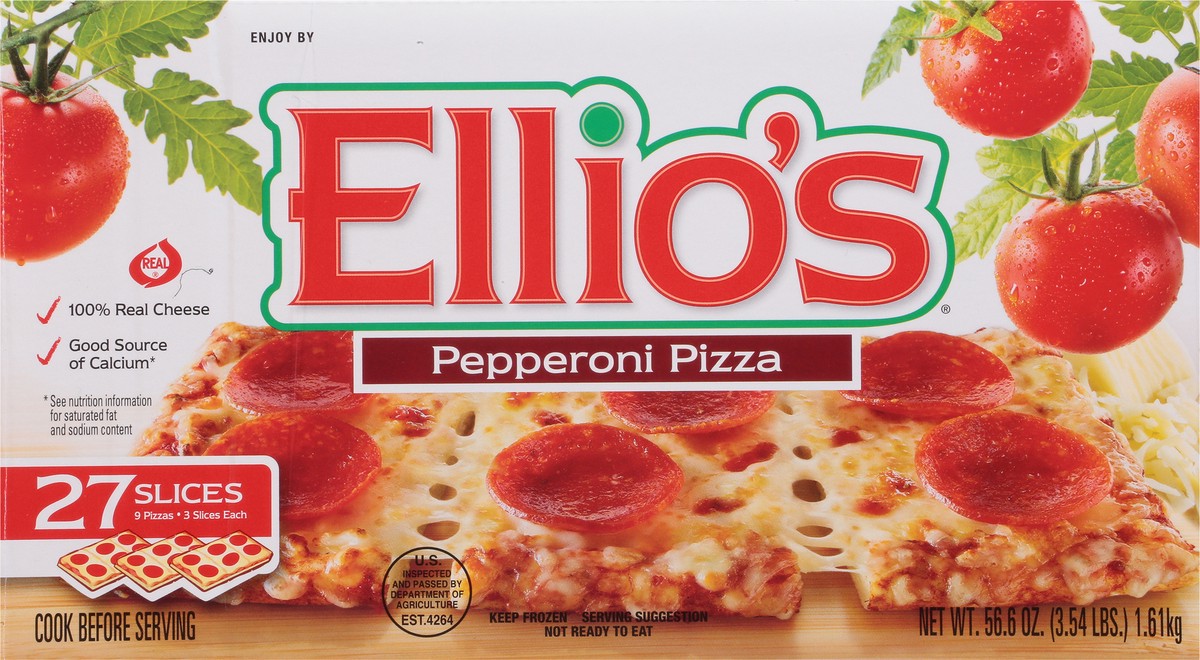 slide 2 of 9, Ellio's Pepperoni Pizza 27 ea, 27 ct