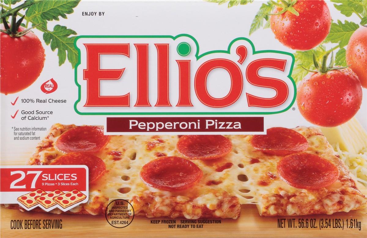 slide 9 of 9, Ellio's Pepperoni Pizza 27 ea, 27 ct