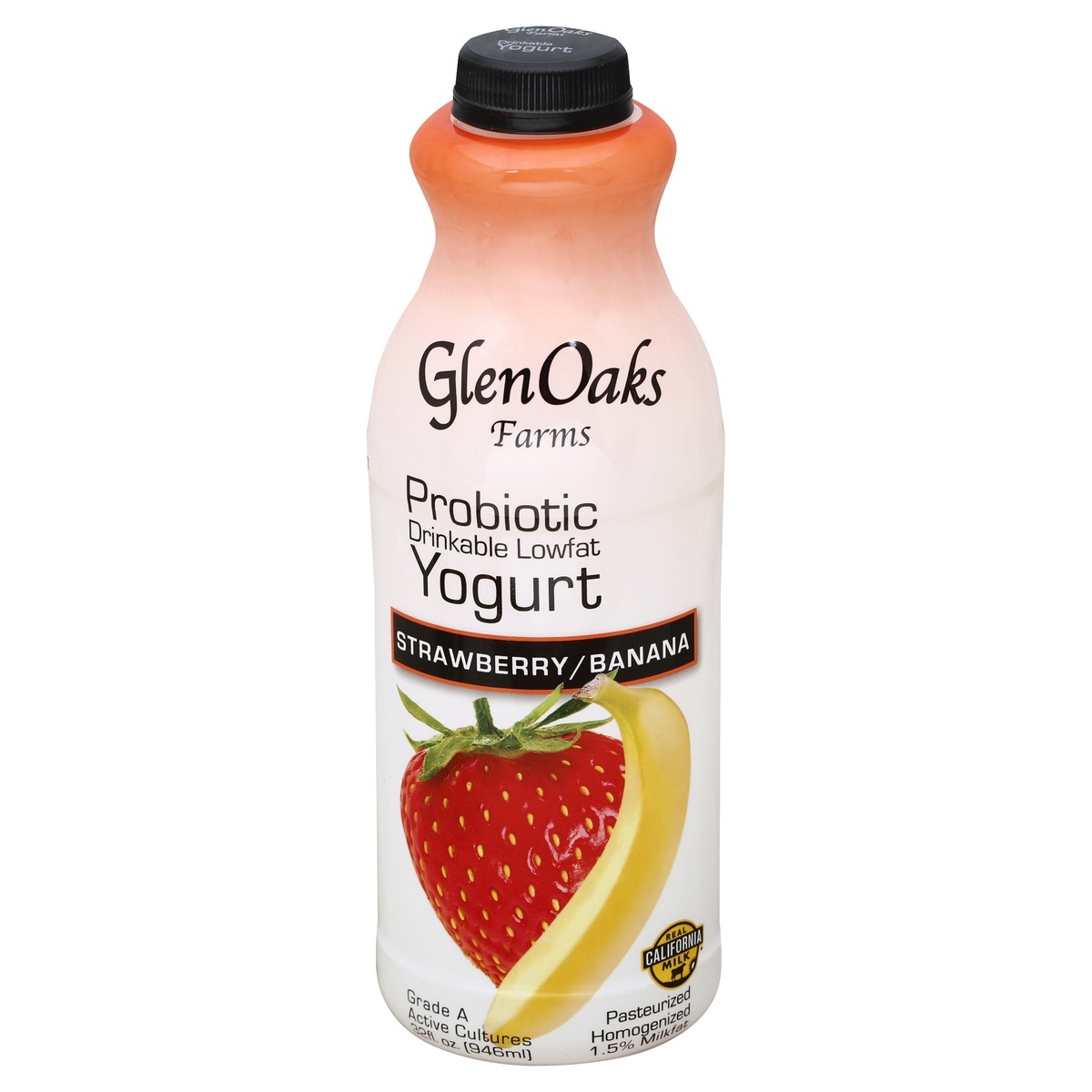 Glen Oaks Farms Probiotic Drinkable Yogurt GlenOaks Farms GlenOaks Yogurt Drinkable Low Fat With Probiotics