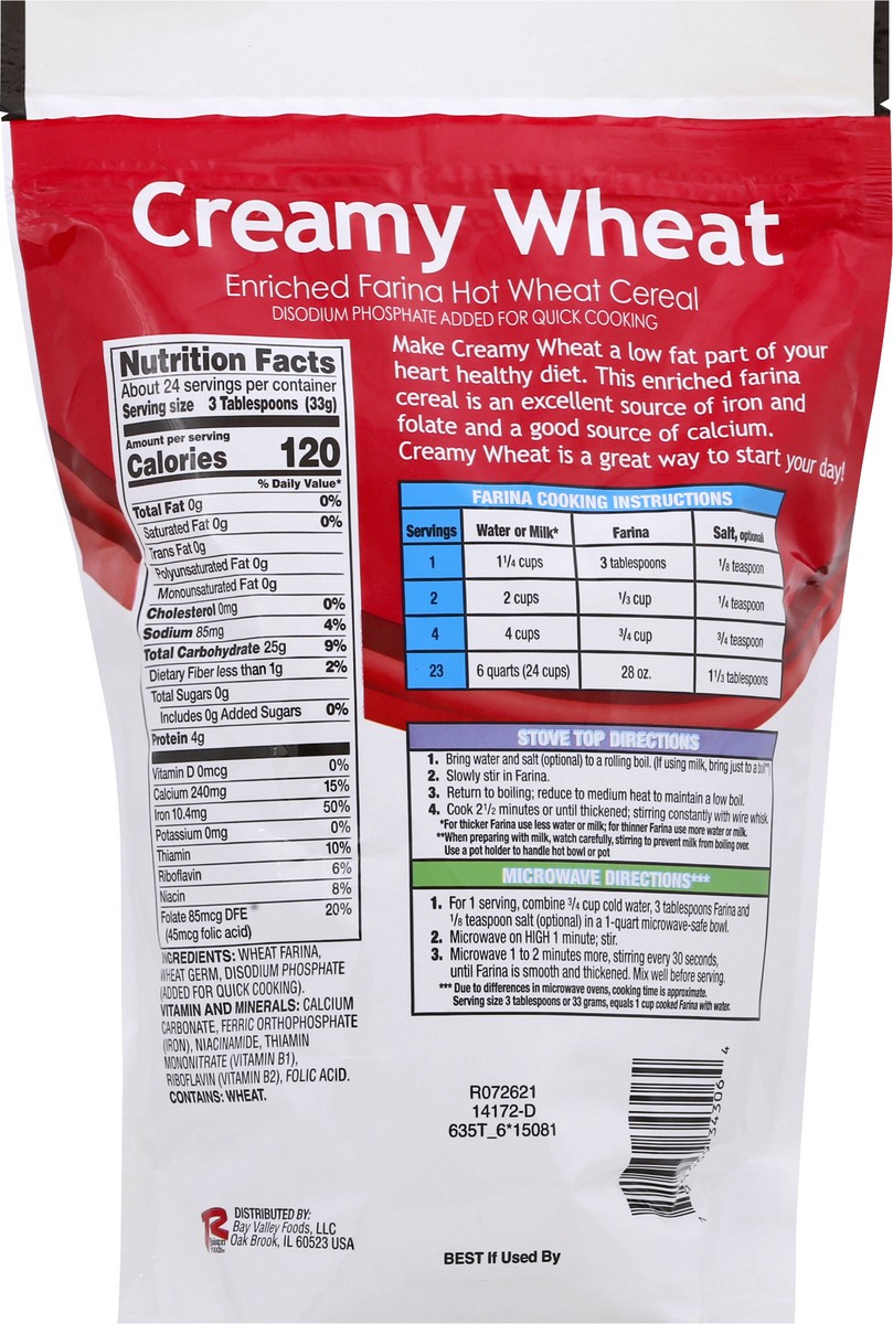 slide 11 of 12, Ralston Foods Creamy Wheat Cereal 28 oz, 28 oz
