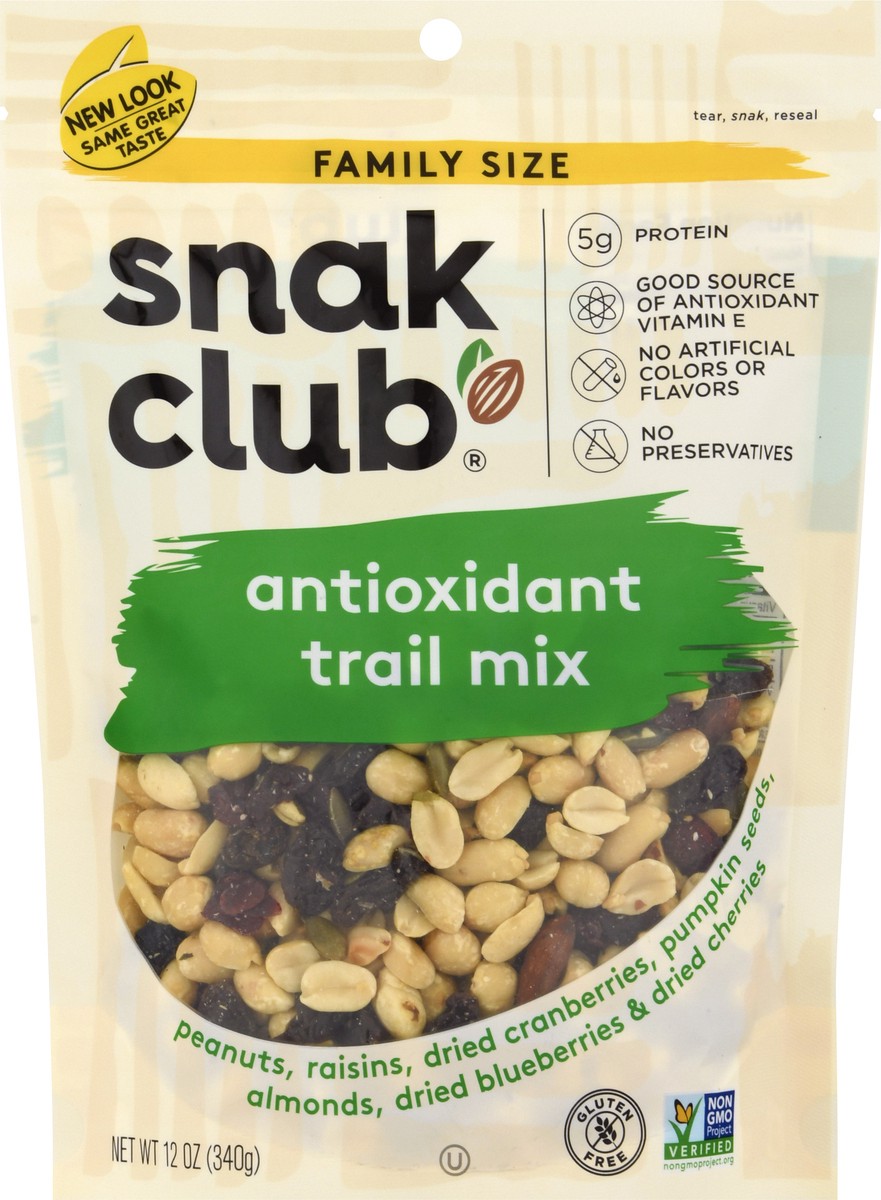 slide 8 of 9, Snak Club Family Size Antioxidant Trail Mix 11 oz, 11 oz