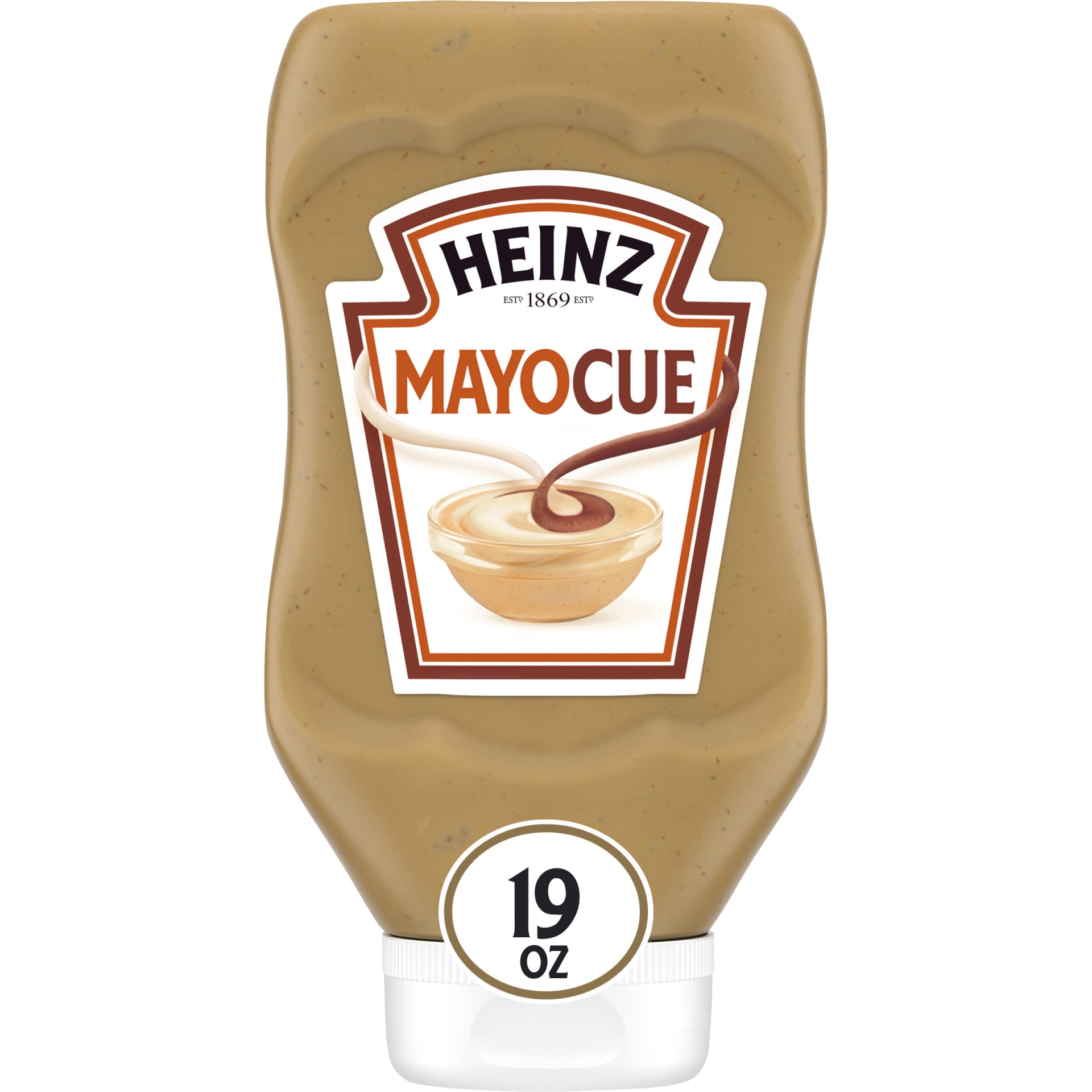 slide 1 of 6, Heinz Mayocue Mayonnaise & BBQ Sauce Mix Bottle, 19 oz