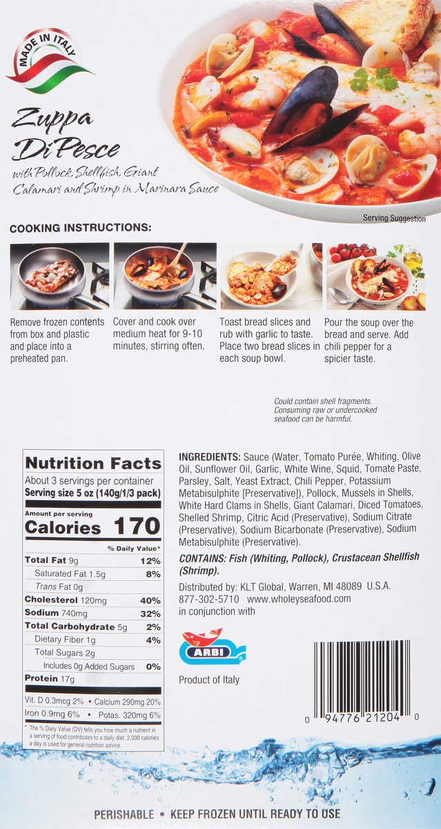 slide 11 of 14, Wholey Zuppa Di Pesce 17.64Oz, 17.64 oz