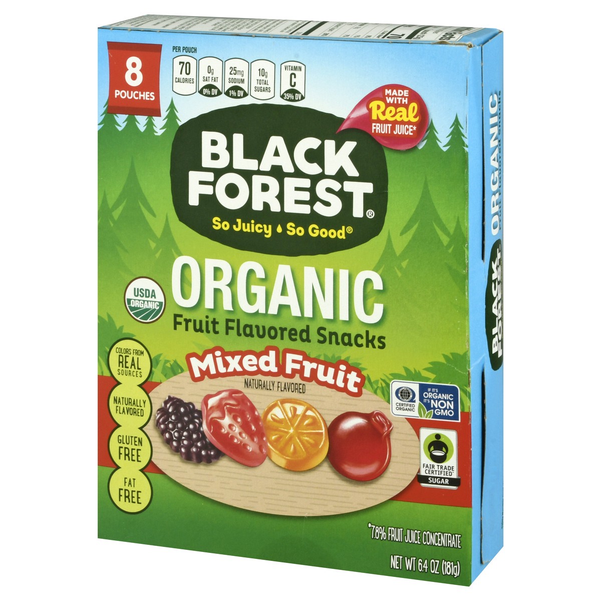 slide 2 of 11, Black Forest Organic Mixed Fruits Snacks 8 ea, 8 ct