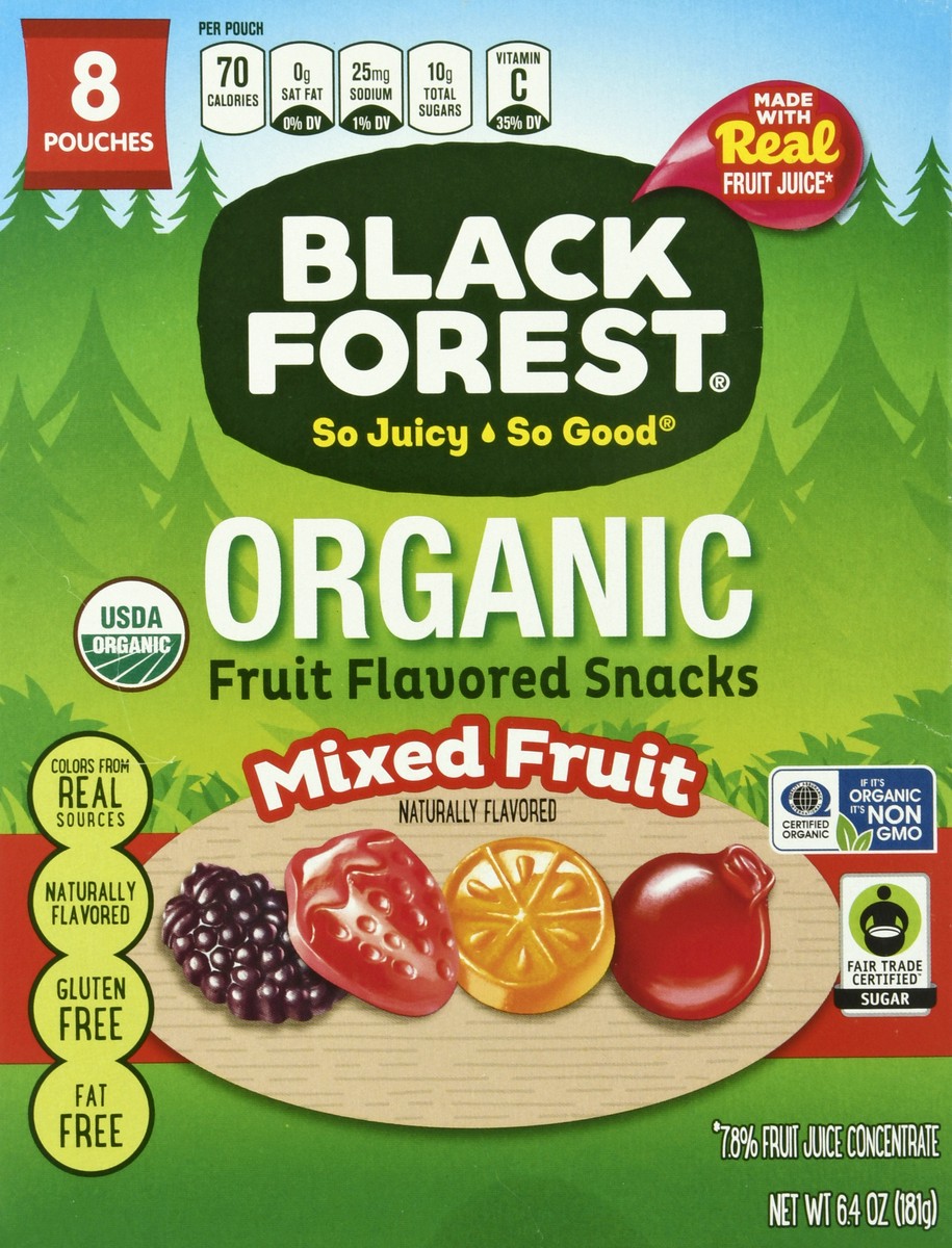 slide 6 of 11, Black Forest Organic Mixed Fruits Snacks 8 ea, 8 ct