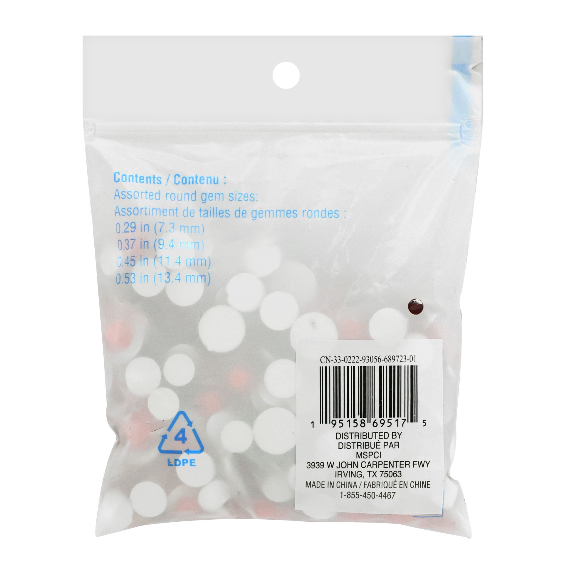 slide 2 of 3, Red Round Gem Mix By Creatology, 70 gram