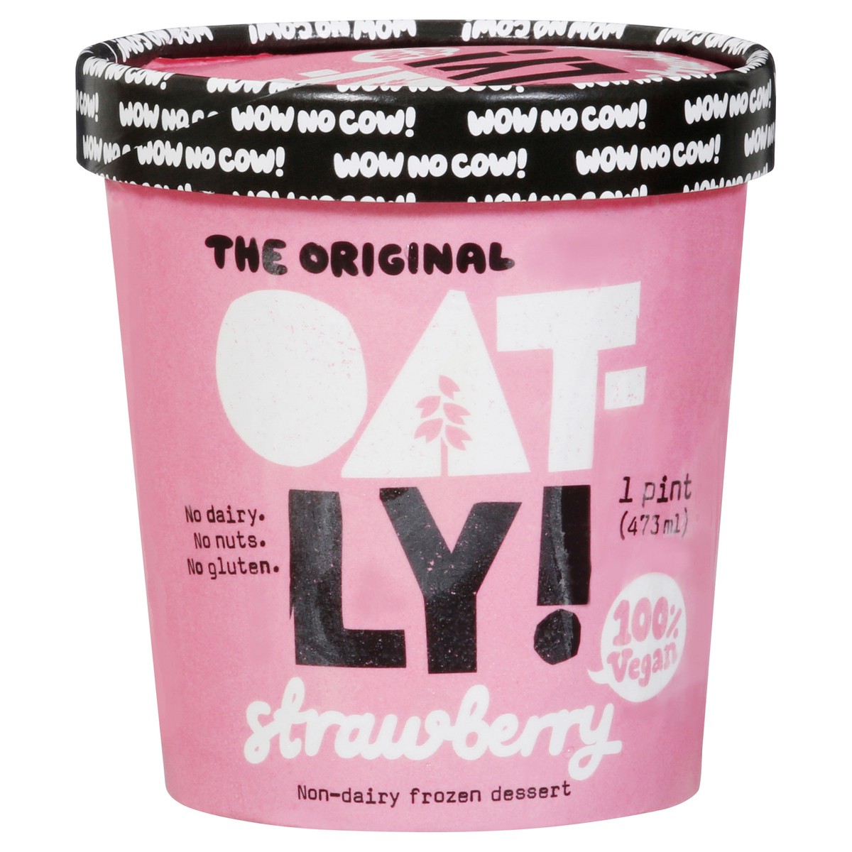 slide 1 of 9, Oatly Non-Dairy Strawberry Frozen Dessert 1 pt, 1 pint