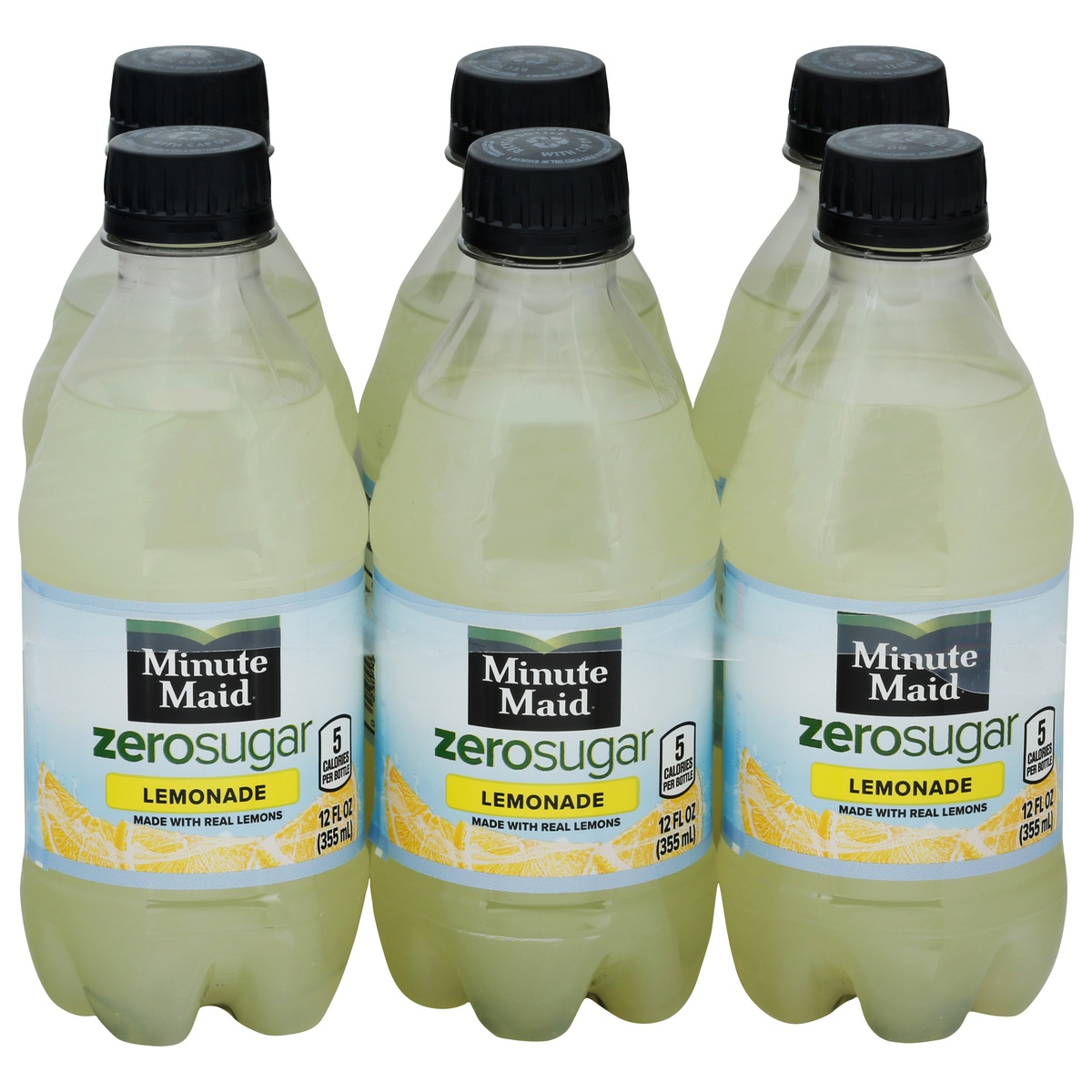 Minute Maid Zero Sugar Lemonade 6 - 12 fl oz Bottles 72 fl oz | Shipt