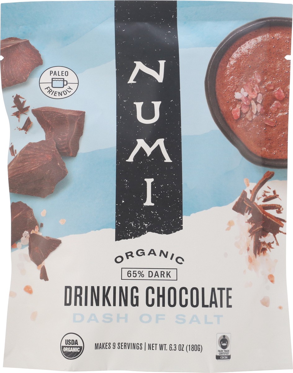 slide 14 of 14, Numi Organic 65% Dark Dash of Salt Drinking Chocolate 6.3 oz, 6.3 oz
