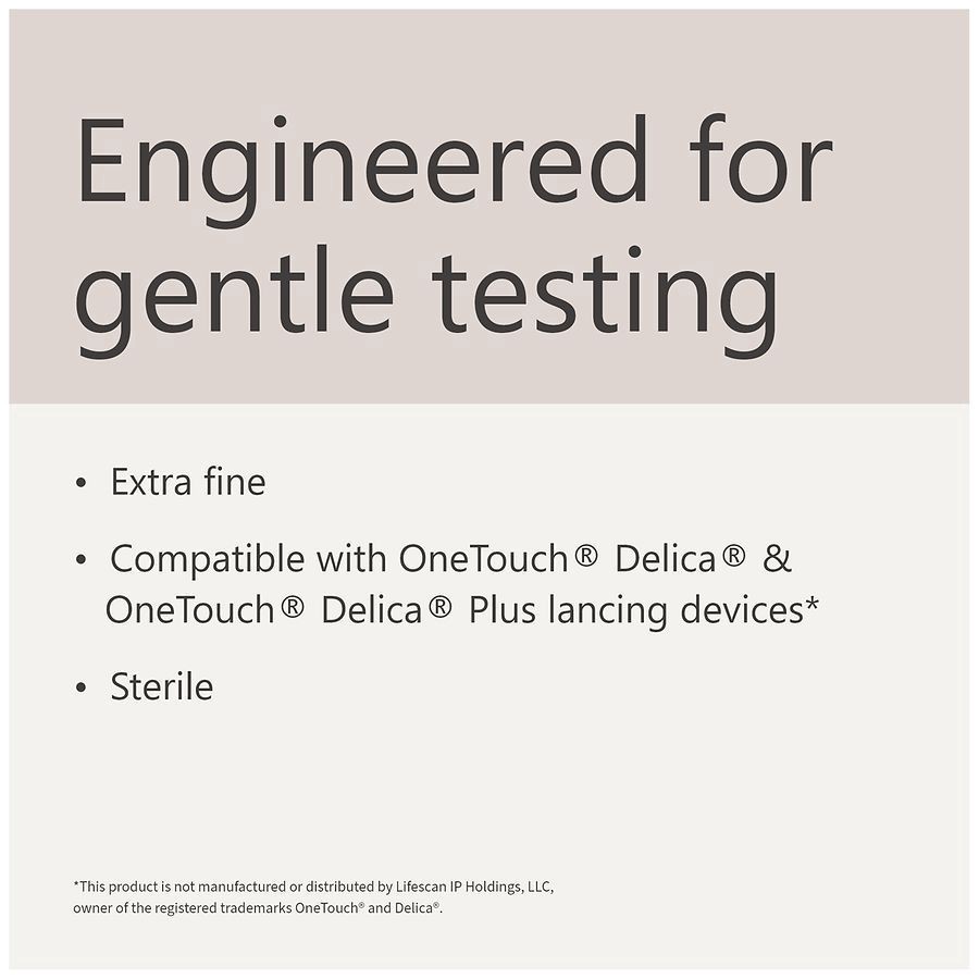 slide 3 of 5, Walgreens Lancets Compatible with Delica 33G, 100 ct