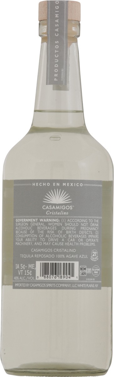 slide 12 of 12, Casamigos Cristalino Tequila 750 ml, 750 ml