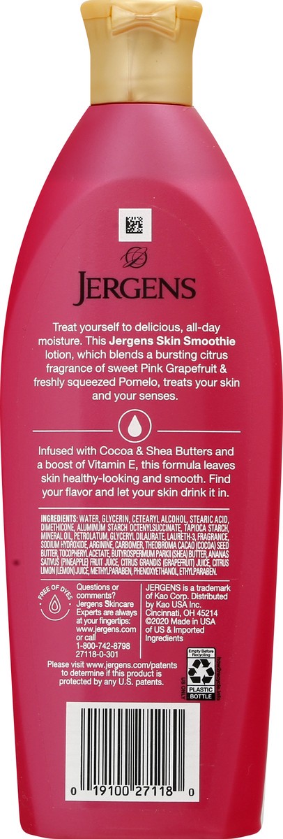 slide 9 of 9, Jergens Hand & Body Lotion, Pink Grapefruit and Pomelo Scented Moisturizer, 10 oz
