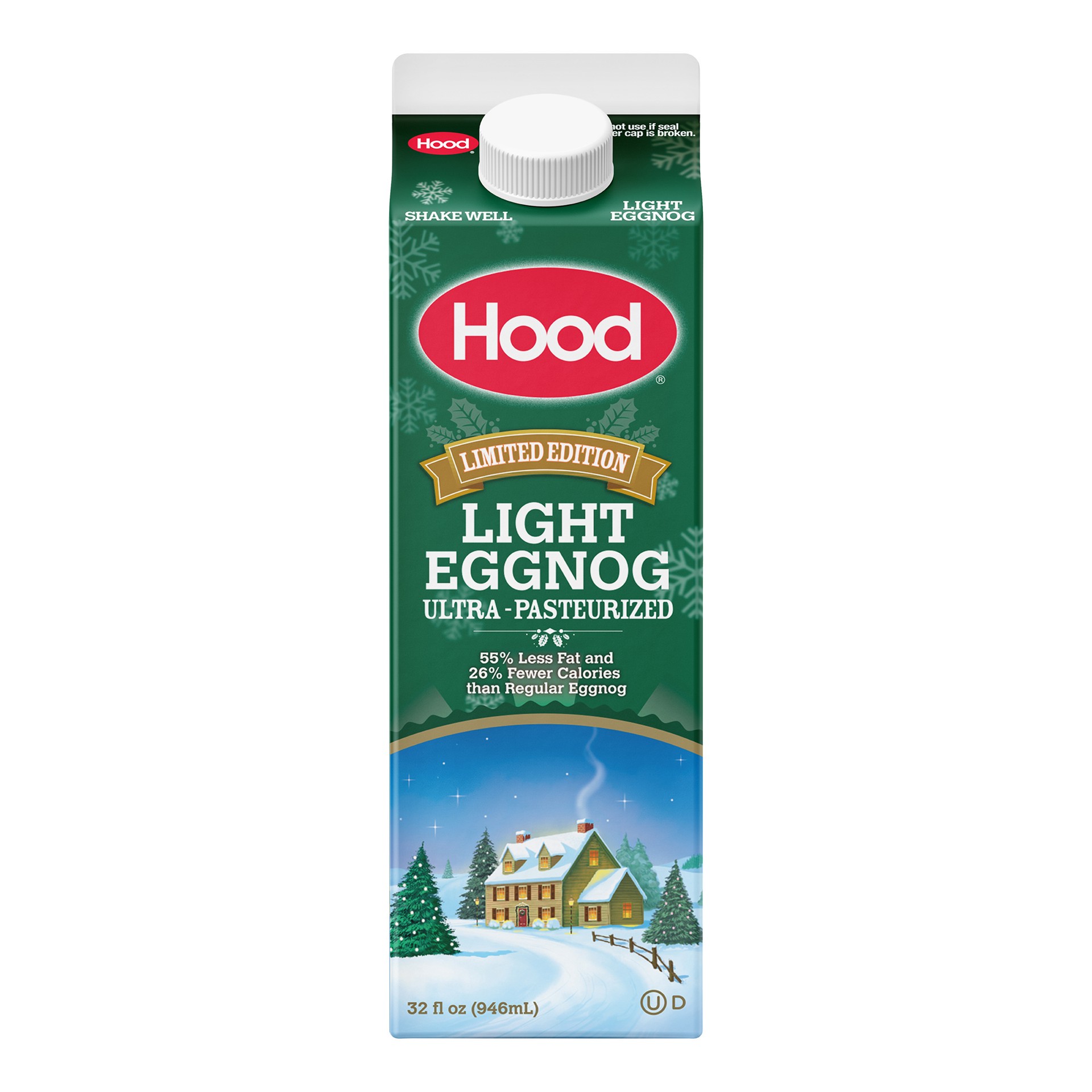 slide 1 of 8, Hood Light Eggnog, 32 oz, 32 oz