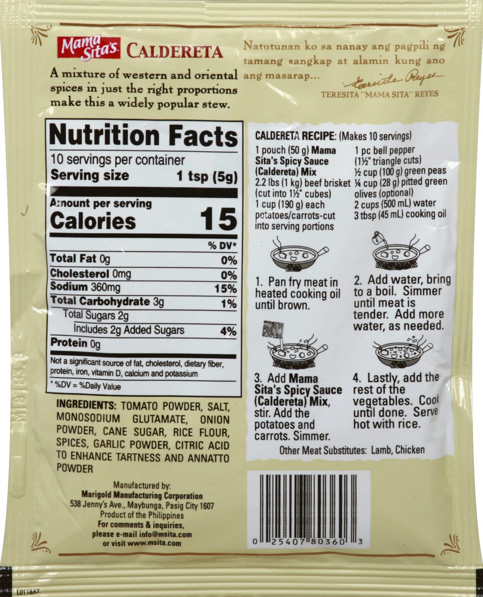 slide 5 of 8, Mama Sita's Caldereta - 1.76 Oz, 1.76 oz